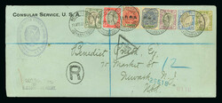 Collection: 1902-11, small group of postal history incl. USA Consular ...