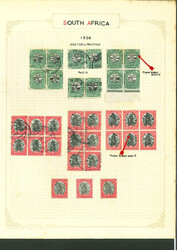 1904-1926 Union of South Africa: Old-time specialised of mint and ...