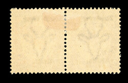 1923-26 Setting III 2d dull purple mint pair with double overprint ...