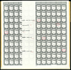 1940 Camel 5m on 10m carmine and black, surcharge by McCorquadale, ...