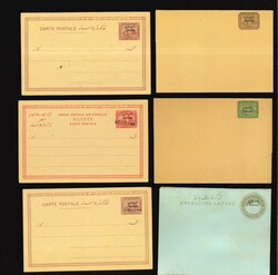 Postal Stationery: 1897-1900ca., Assembly of 9 postal stationery ...