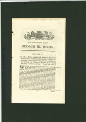 1813-14 George III two Acts relating to the number of people on a ...