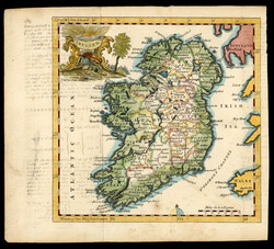 Map of Ireland: 1764 Map of Ireland by T.Jefferys, showing a detailed ...