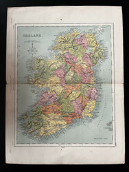 Maps of Ireland: Group of five more modern maps, a wonderful lot for ...