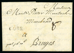 1710 Entire written in Flemish from Cork and addressed to Monsieur ...
