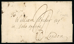 1737 (15.4) Folded entirely from Ballymena, County Antrim, via Dublin ...