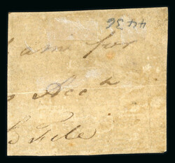 1782 Unframed horseshoe "Dockwra" type handstamp PENNY POST/PAID/14 ...