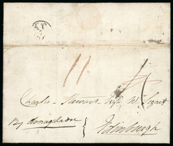 1796 (7.4) Folded entire sent from Kenneth McCaskill at the ...