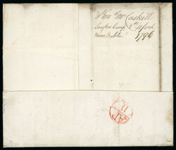 1796 (7.4) Folded entire sent from Kenneth McCaskill at the ...