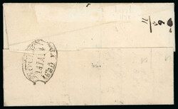 1820 (14.1) Folded cover sent locally within Dublin and showing a ...