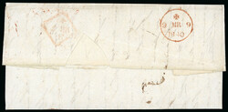 1839 (October 14th) Folded cover sent from Sydney, Australia via ...