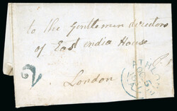 1840-1853 Specialised collection of 47 covers mounted on 40 album ...