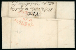 1819 (27.4) Entire sent locally within Dublin to Dunleary Harbour and ...