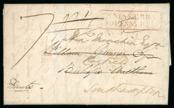 1831 (11.5) Folded entire sent from Enniskerry, Co. Wicklow to ...