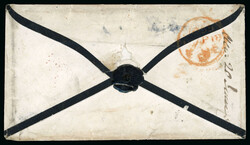 Antrim: 1855 (17.4) Unpaid mourning envelope from Belfast to ...
