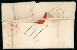 Mayo - Newport Mayo: 1825 Folded entire from Newport to London, ...