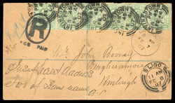 1874 (3.8) Envelope from Limerick to Haute-Loire, France, franked 3d ...