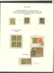 1907-16 Sinn Féin Propaganda Labels: Broad and narrow crown labels, ...