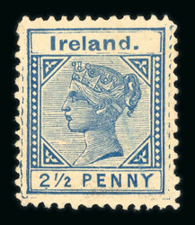 1893 Colonial Design: 2 1/2d blue, unused, very fine and rare (Hib. ...
