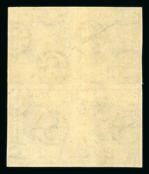 1922 De La Rue Paper Trial: Fiji 2d grey with "SE" watermark, block ...