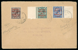 2 1/2d blue (with scarce raised second "c" variety), 4d grey-green ...