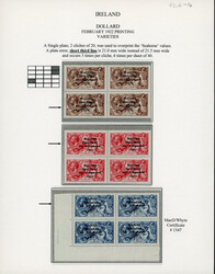 2s6d chocolate brown, 5s rose red, and 10s grey-blue, complete set of ...