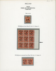 1 1/2d red-brown, mint and mint nh, right sheet marginal block of ...