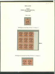 1 1/2d red-brown, mint and mint nh, right sheet marginal block of ...