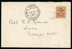 2d orange, die I, used single, tied AN PASÁISTE/20.DE.23 cds on ...