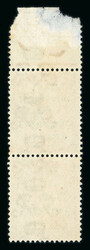 2d orange, die II, mint nh top sheet marginal vertical pair, showing ...