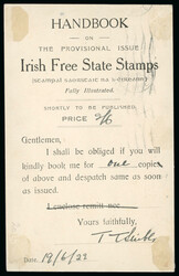 1/2d green and 1d scarlet, neatly tied by wavy line cancel with BAILE ...