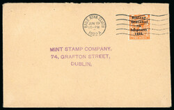 2d orange, die I, neatly tied by wavy line cancel with BAILE ÁTHA ...