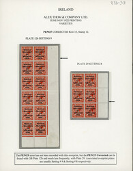 1 1/2d red-brown, mint and mint nh, bottom right vertical corner ...