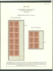 1 1/2d red-brown, mint and mint nh, bottom right vertical corner ...