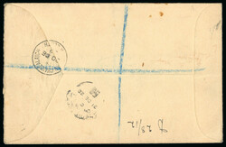 2s6d grey-brown, single tied on registered envelope from Dublin to ...