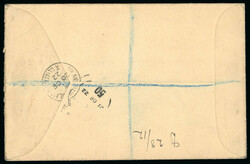 5s pale rose red, single tied on registered envelope from Dublin to ...