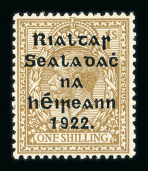 1s olive-bistre, mint nh single, showing "ONF for ONE" variety, fresh ...