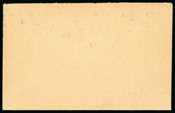 1/2d green, strip of four, neatly tied by wavy line cancel and dated ...