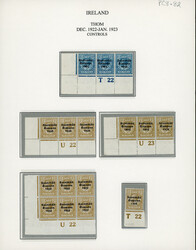 1/2d to 1s attractive assembly of control singles, pairs, strips and ...