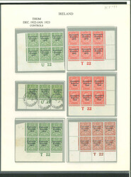 1/2d to 1s attractive assembly of control singles, pairs, strips and ...