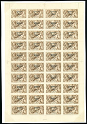 2s6d Chocolate-Brown – Exceptional Complete Sheet of 40, Plate 3/5 ...