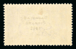 2s6d chocolate-brown, mint single showing "missing accent" variety, ...