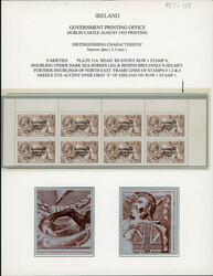 2s6d chocolate-brown, mint nh top sheet marginal block of eight, ...