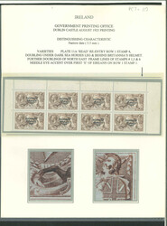 2s6d chocolate-brown, mint nh top sheet marginal block of eight, ...