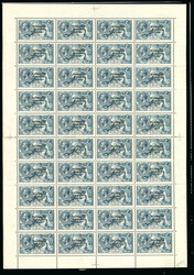 10s Dull Grey-Blue – Exceptional Full Mint Sheet of 40. A striking ...