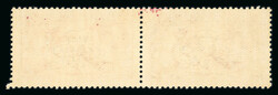 5s rose-red, mint horizontal pair, left stamp showing minor variety ...