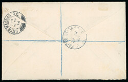 2s6d Chocolate, 5s rose-red and 10s dull grey blue, complete set of ...