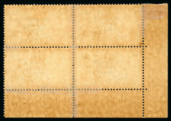 10s dull grey-blue, mint and mint nh bottom left corner sheet ...