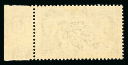 10s indigo marginal mint large part gum, with variety overprint ...