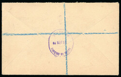 1929 O'Connell complete of all three values, all tied on a registered ...